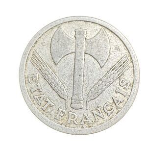 1944 2 Francs Vichy French State coin km# 904